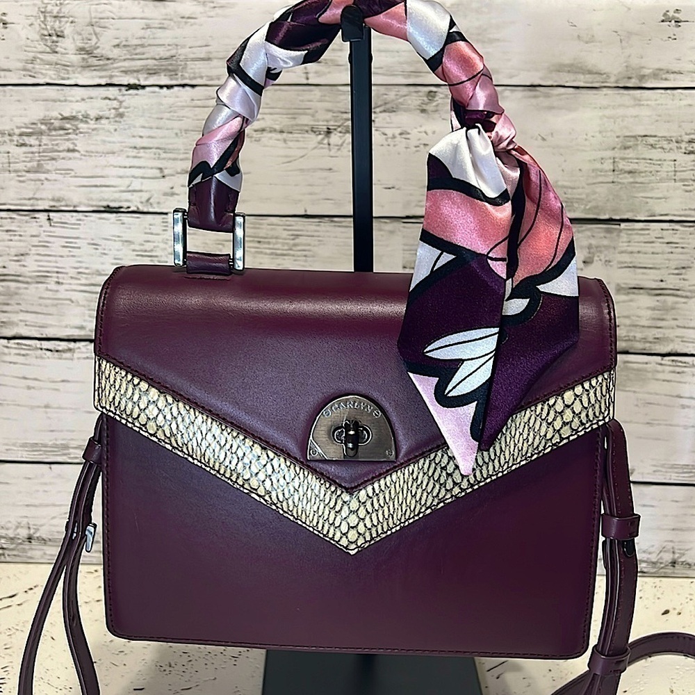 Carlyn Burgundy Crossbody Handbag